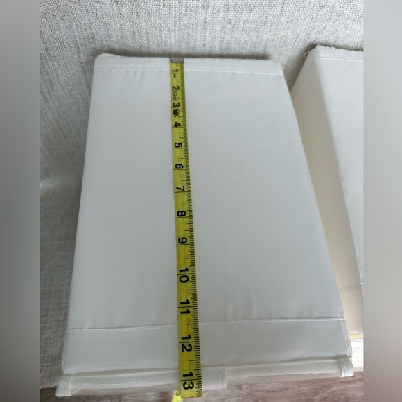 Set of 4 White Storage Bins collapsible lightweight - Picture 4 of 9